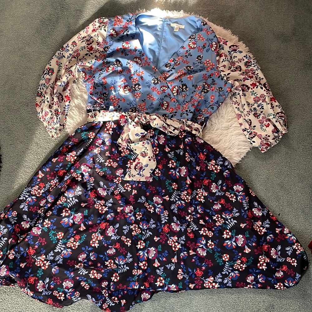 Multicolor dress. Brand is 1901. Size is 22. 100% polyester.